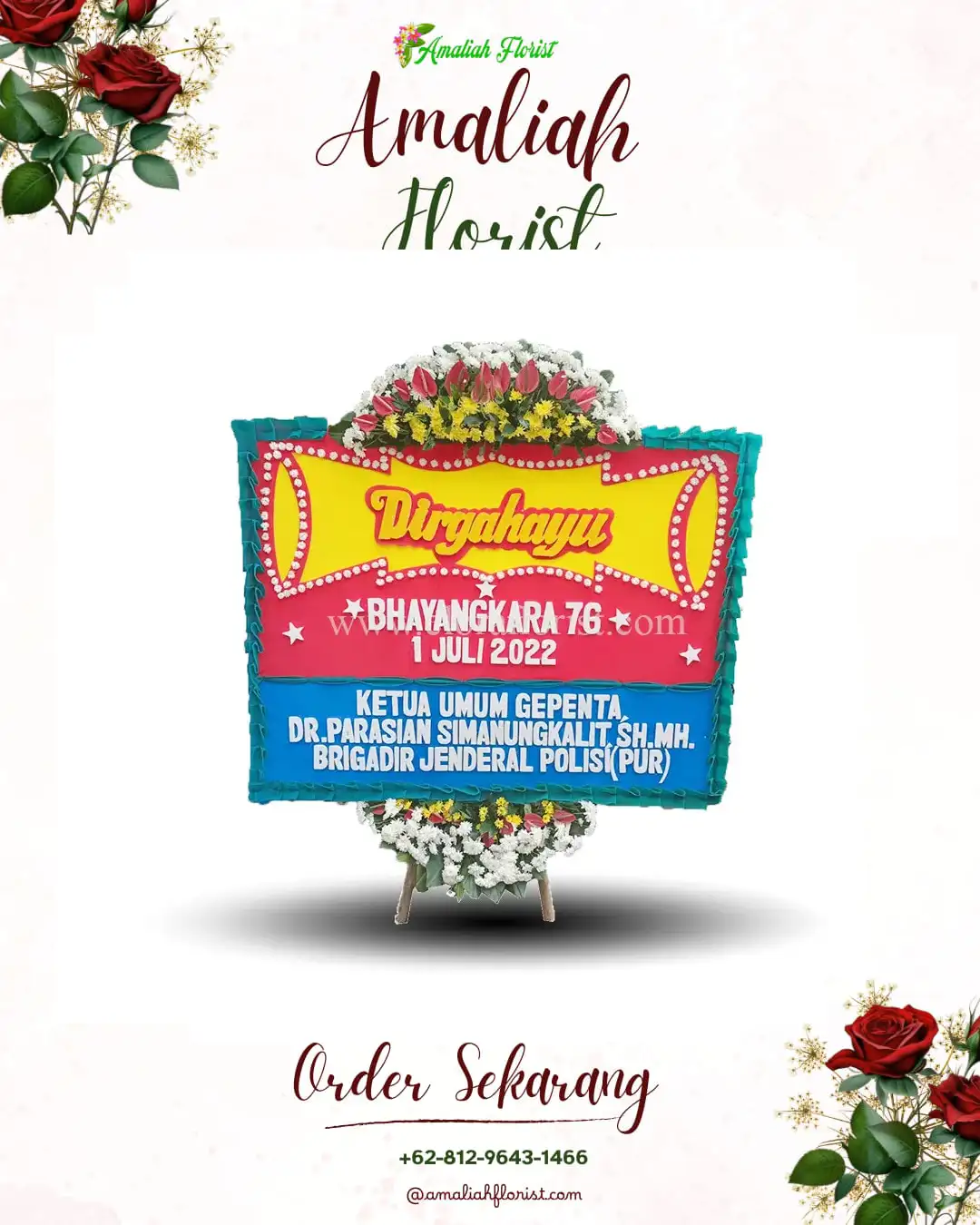 Papan Bunga HUT Ulang Tahun Ogan Komering Ilir